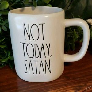 Rae Dunn NOT TODAY, SATAN mug